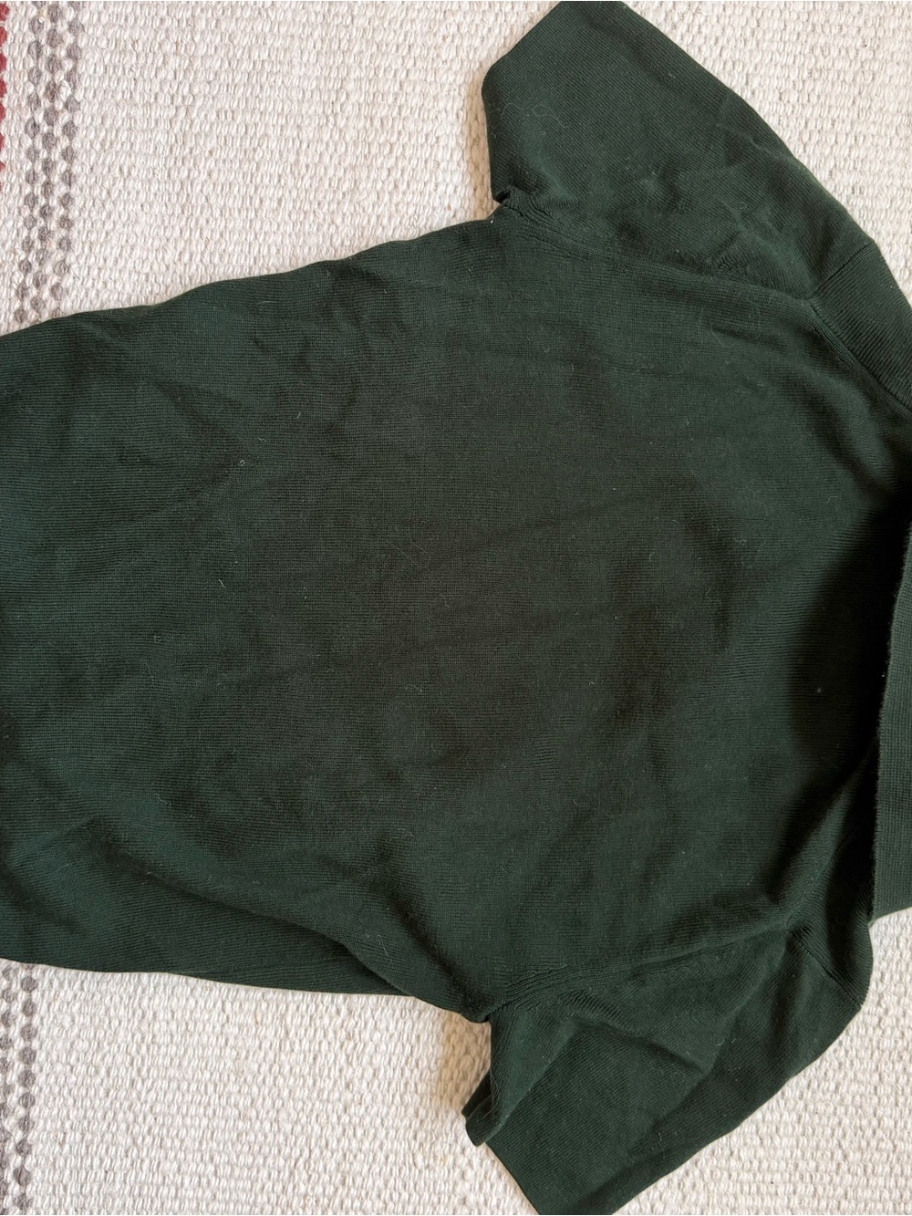Uniqlo Women's Polo Short-Sleeve Sweater in Forest Green - Picture 3 of 4